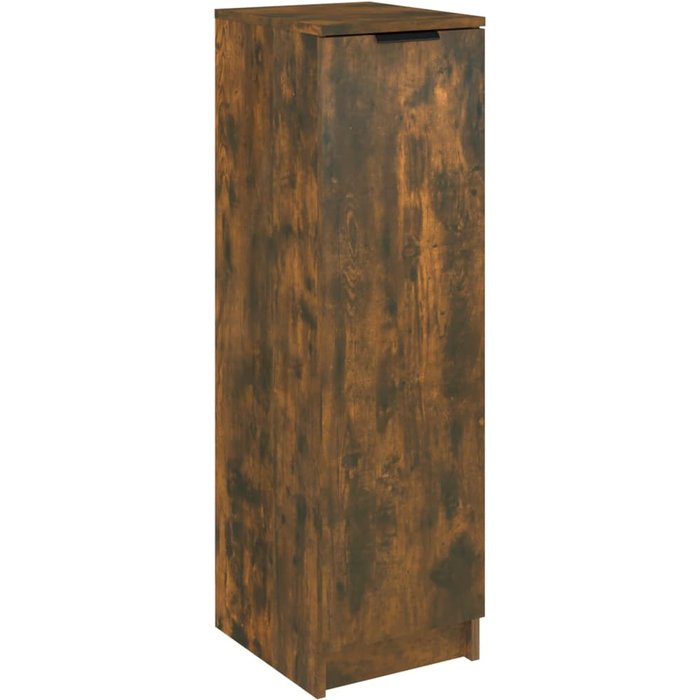 Mueble zapatero madera contrachapada roble ahumado 30x35x100 cm - comfortxl