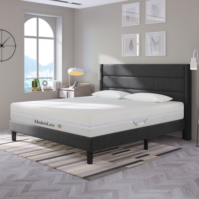 Colchón ergonómico de espuma fría 140x200x20 cm con asas y funda lavable