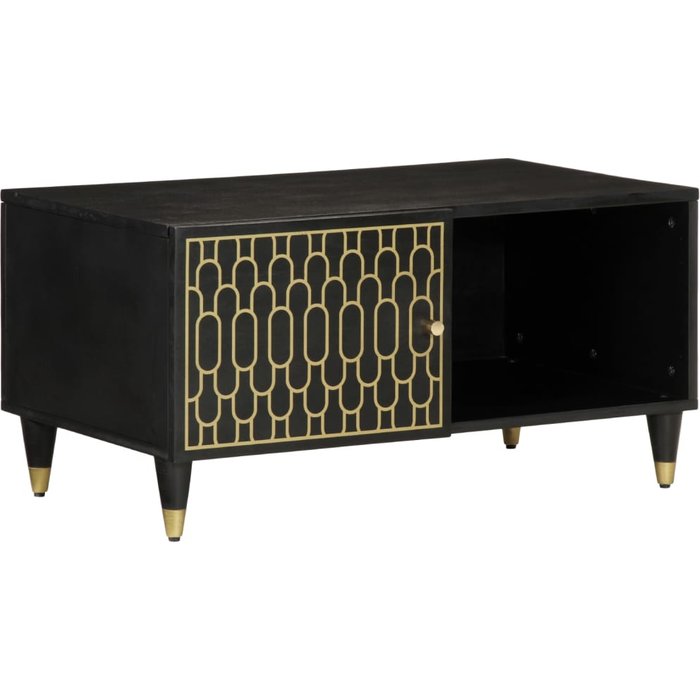 Mesa de centro 80x50x40 cm madera maciza de mango