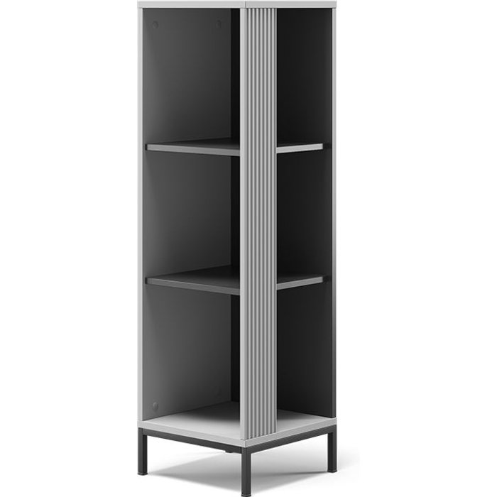 Vicco librería eliza, gris, 36 x 120 cm 3 compartimentos abiertos