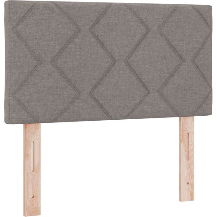 Cabecero led set de 2 taupe tela bajo moderno cabecero led