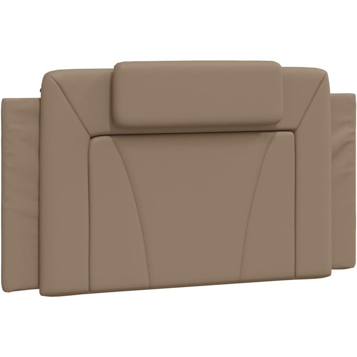 Cabecero de cama acolchado cuero sintético capuchino 100 cm - comfortxl