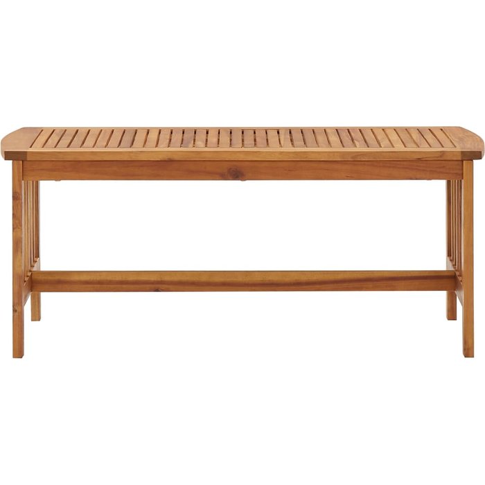 Mesa de centro de madera maciza de acacia 102x50x43 cm - comfortxl