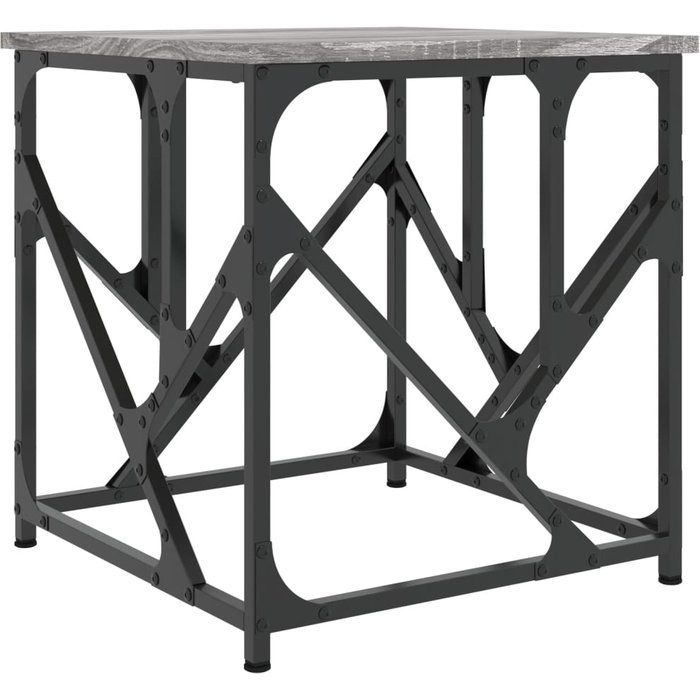 Mesa de centro madera de ingeniería gris sonoma 45x45x47,5 cm - comfortxl