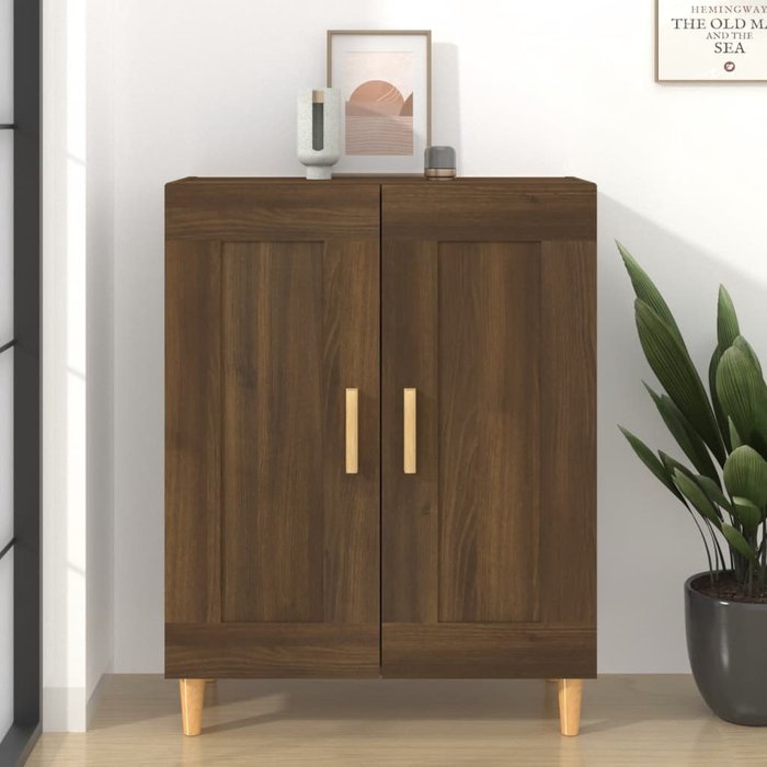 Aparador madera contrachapada marrón roble 69,5x34x90 cm - comfortxl