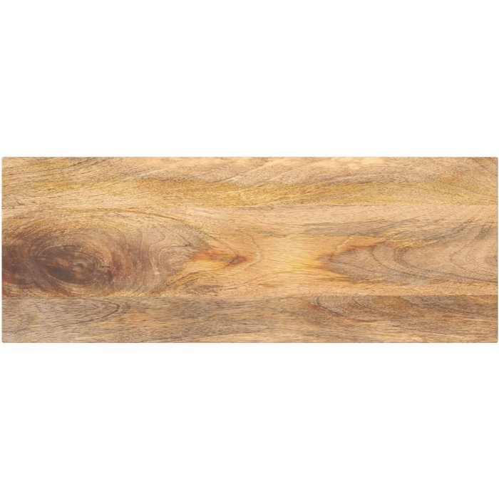 Tablero rectangular de madera maciza de mango de 70x30x3,8 cm.