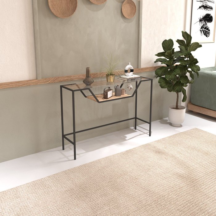 Consola lala cristal negro