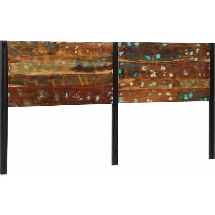 Cabecero de 200 cm en madera maciza recuperada y hierro