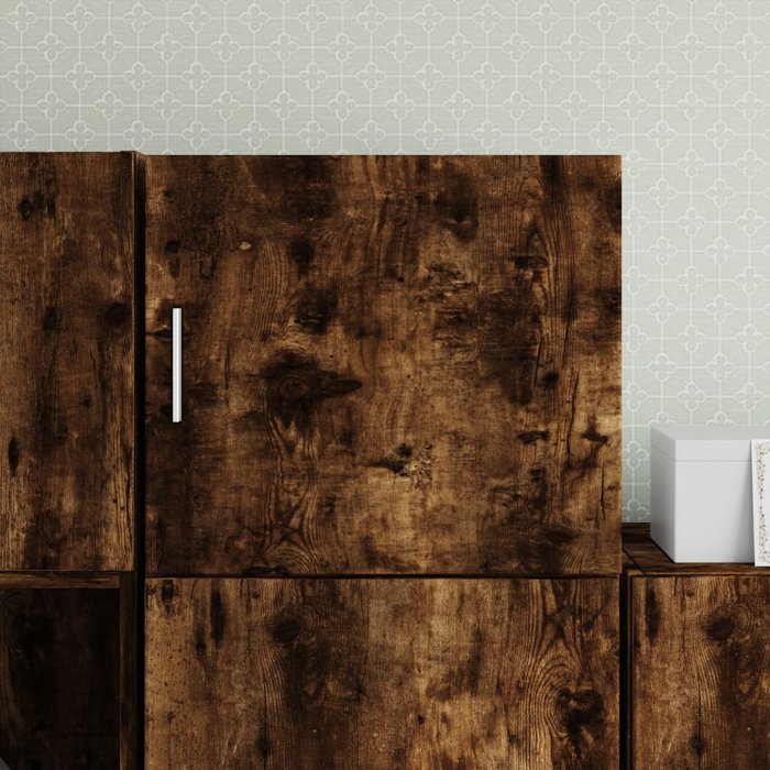 Mueble de pared roble ahumado 45x42,5x40 cm madera contrachapada