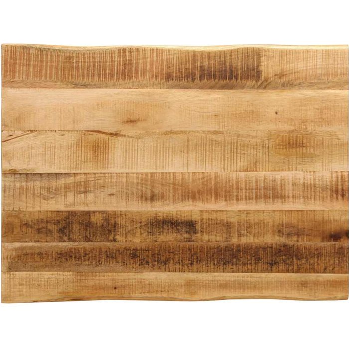 Tablero de mesa de madera de mango natural con borde irregular, 70x60x3,8 cm