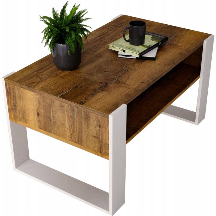 Table basse karo92 moderne et stable pour le salon en panneaux de bois composite