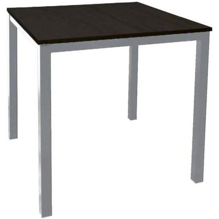 Mesa baja cuadrada 70x70cm. troya color negro hobeto 163825