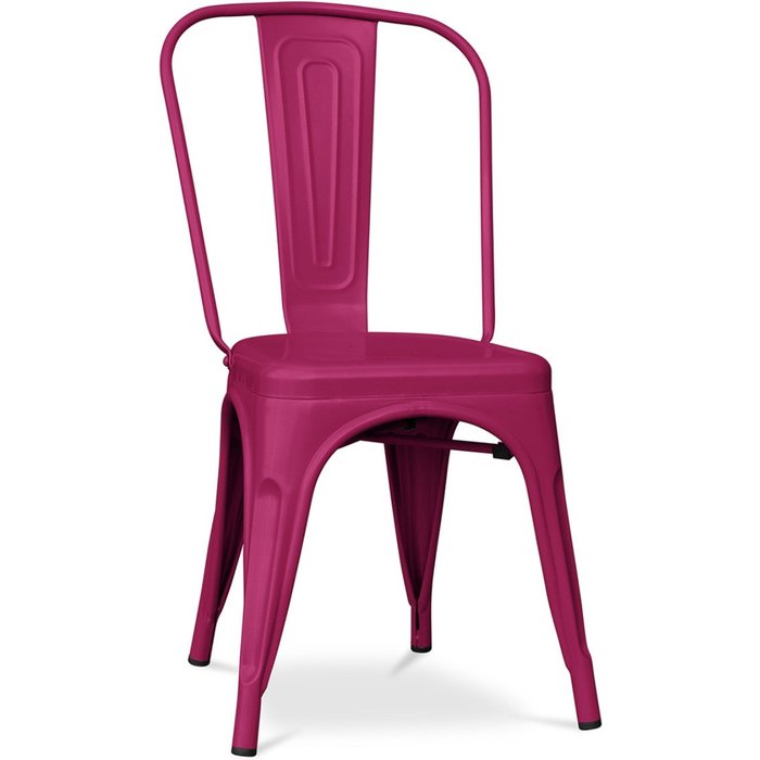 Silla industrial kalax de acero mate reforzado - gama alta-color fucsia