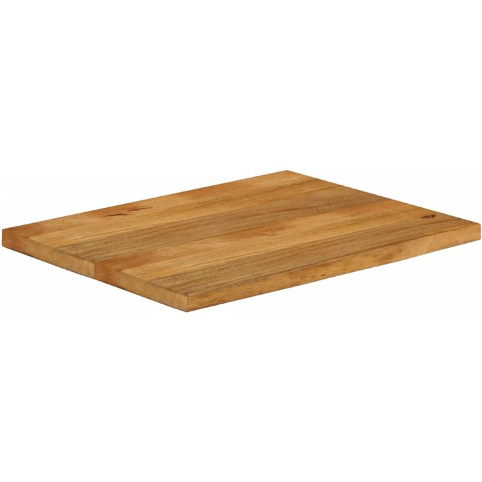 Tablero de mesa borde natural madera maciza mango 80x60x2,5 cm - comfortxl