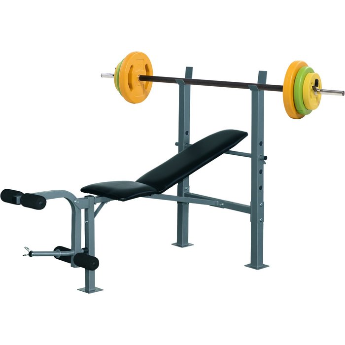 Conjunto de deporte homcom acero, metal multicolor 165x68x114 cm a91-p020