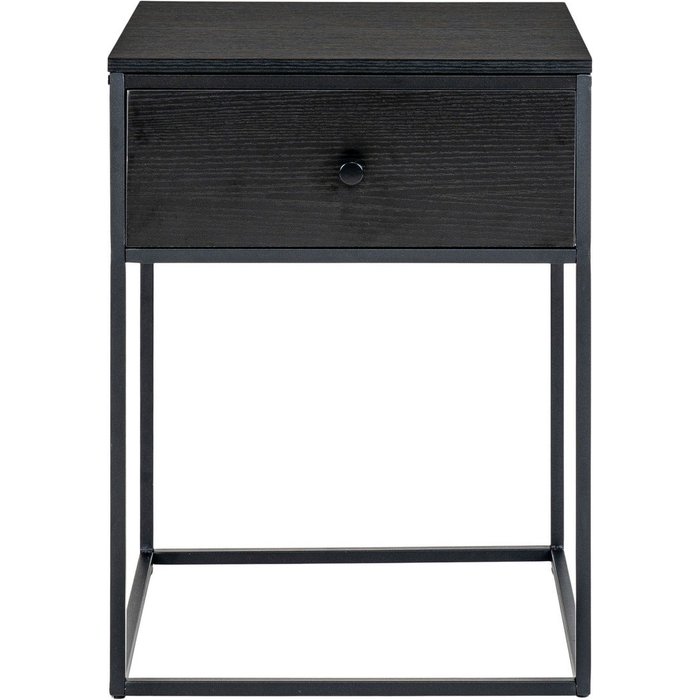 Mesita de noche vita,mdf,negro,kendra home