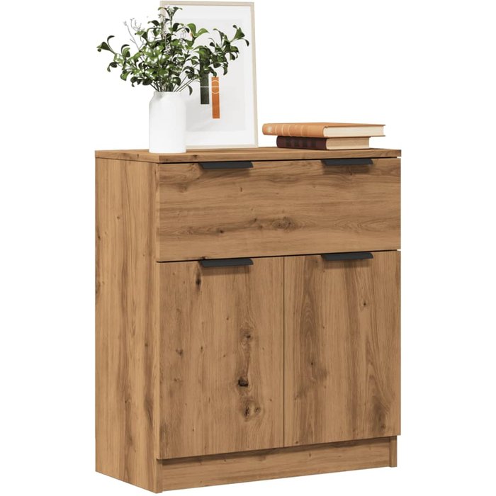 Maison exclusive - aparador de madera de ingeniería roble artisan 60x30x70 cm