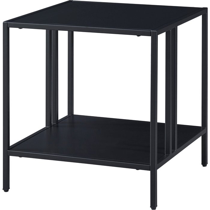 Mesa auxiliar acero 47 x 45 x 45 cm negro 03_0008613