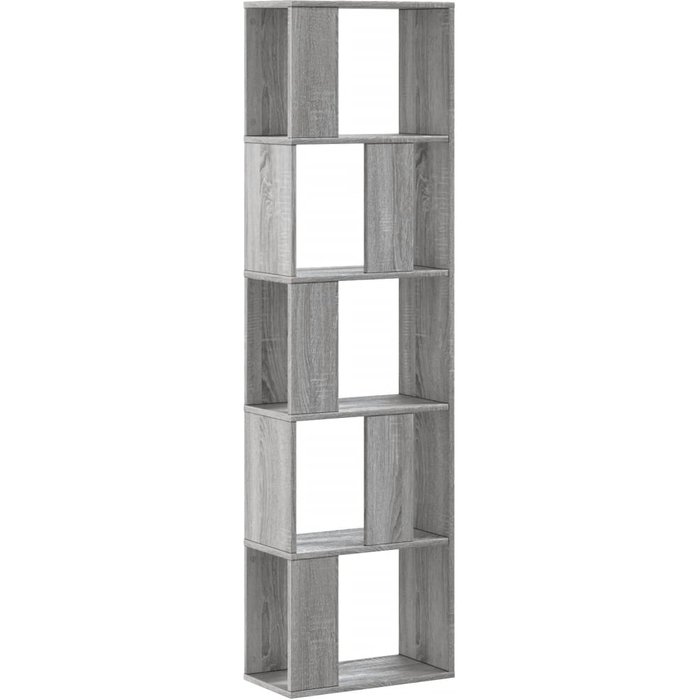 Librería de 5 niveles madera gris sonoma 45x23,5x162,5 cm – comfortxl