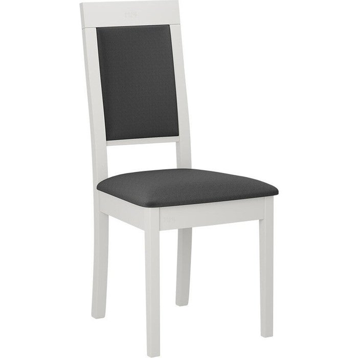 Silla victorville 340, gris oscuro, blanco, 93x47x53cm, tapiz, de madera, madera