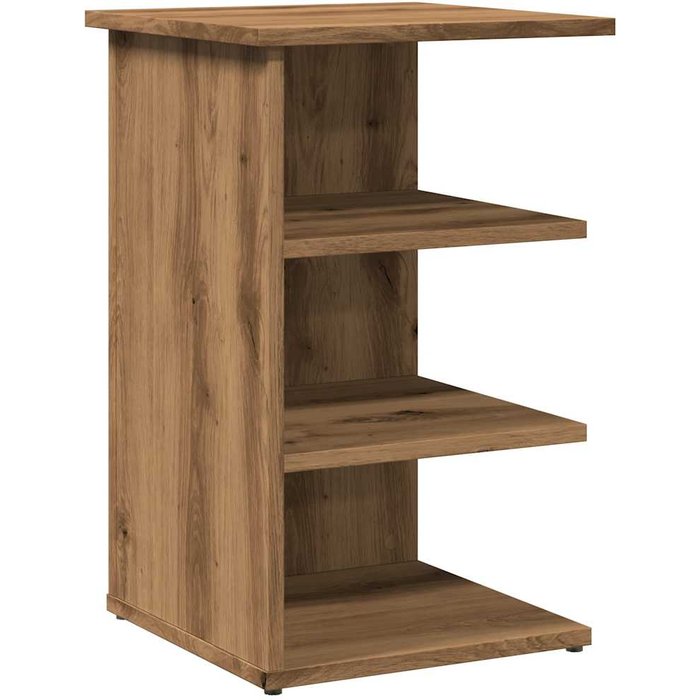 Aparador de madera de ingeniería roble artisan 35x35x55 cm - comfortxl