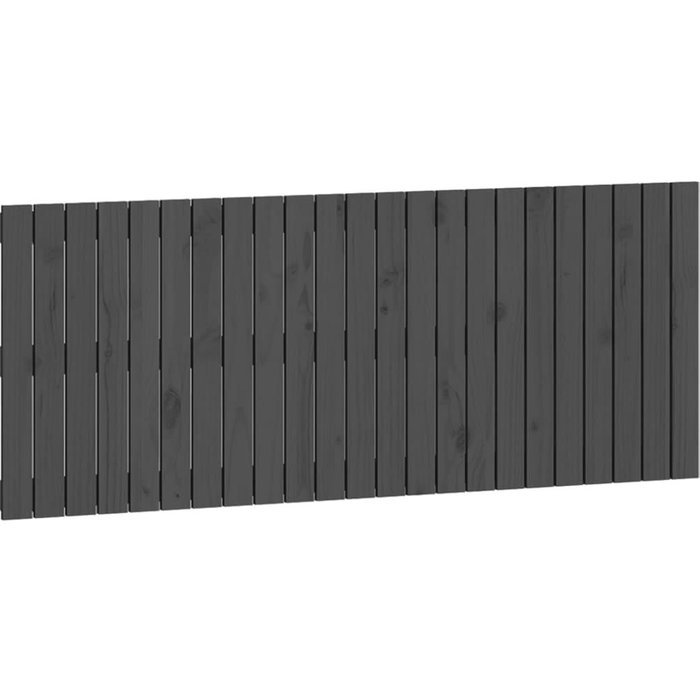 Cabecero de cama de pared madera maciza pino gris 147x3x60 cm - comfortxl