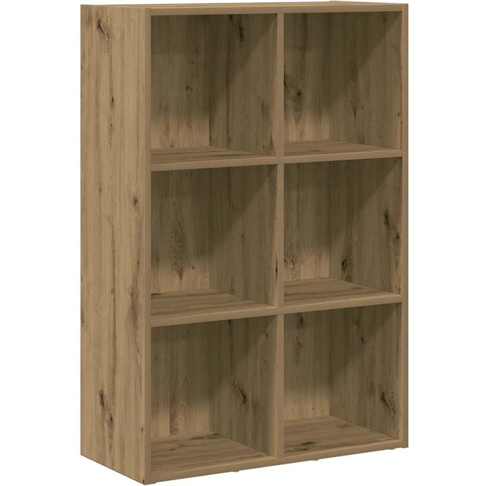 Estantería/aparador contrachapada roble artesanal 66x30x98 cm – comfortxl