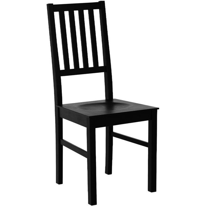 Silla victorville 135, negro, 90x43x49cm, madera, de madera, muebles ya montados