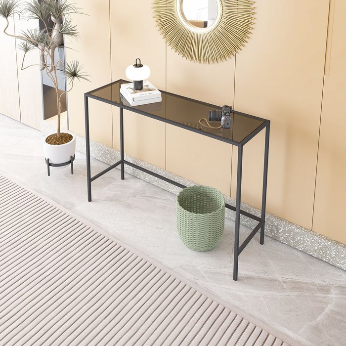 Aparador de lona color humo negro