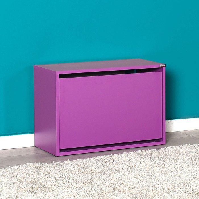 Zapatero kailua 1043, púrpura, 60x42x30cm, aglomerado laminado