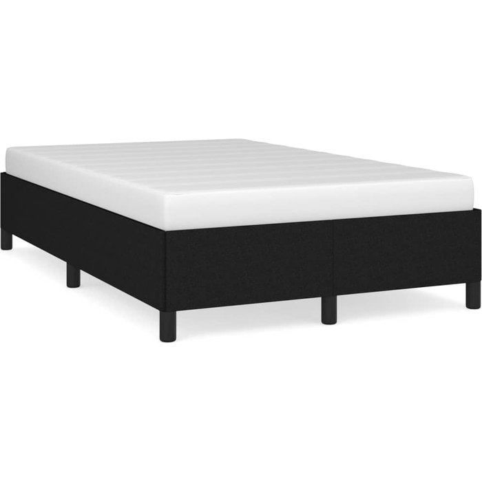 Estructura de cama sin colchón tela negro 120x190 cm vidaxl