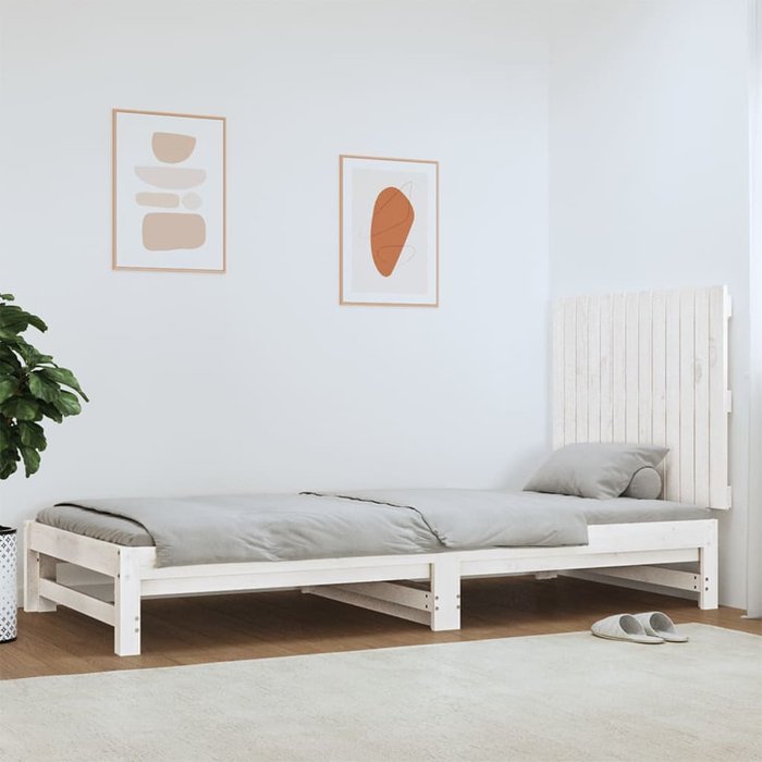 Maison exclusive - cabecero de cama pared madera maciza pino blanco 82,5x3x60 cm