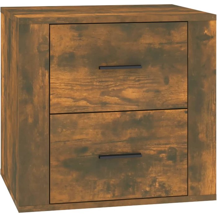 Mesita de noche color roble ahumado 50x39x47 cm - comfortxl