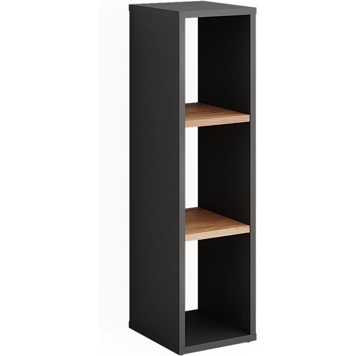 Vicco estantería de pie orlando, antracita/roble dorado, 21.6 x 80.1 cm