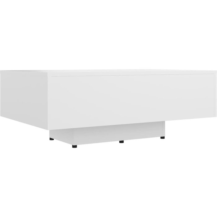 Mesa de centro madera contrachapada blanco 85x55x31 cm - comfortxl