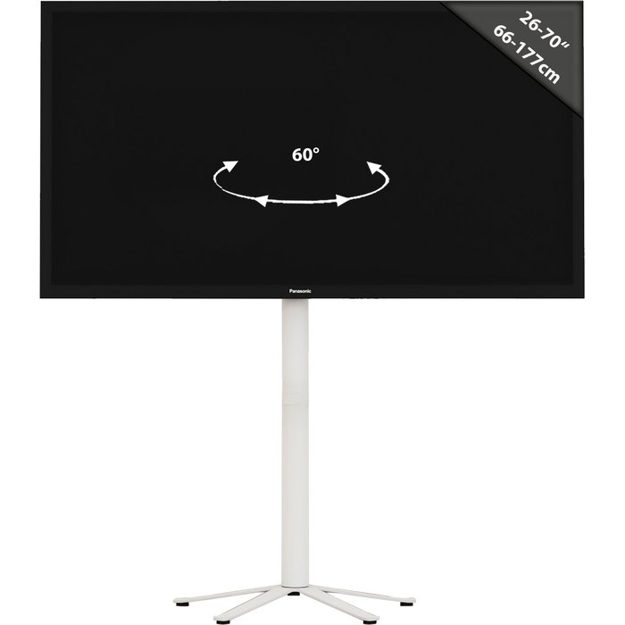 Vcm pies de soporte de tv xila blanco h. 100 x b. 61 x t. 61 cm