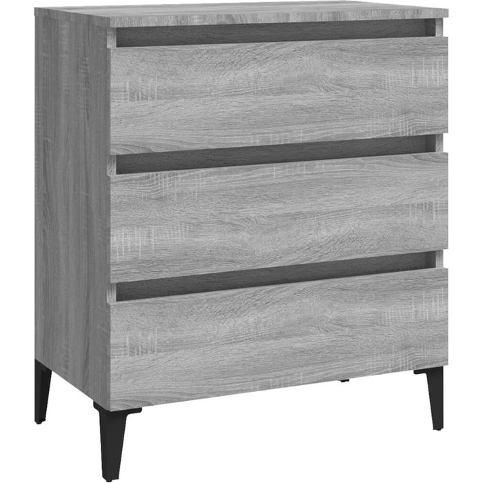 Aparador de madera contrachapada gris sonoma 60x35x69 cm - comfortxl