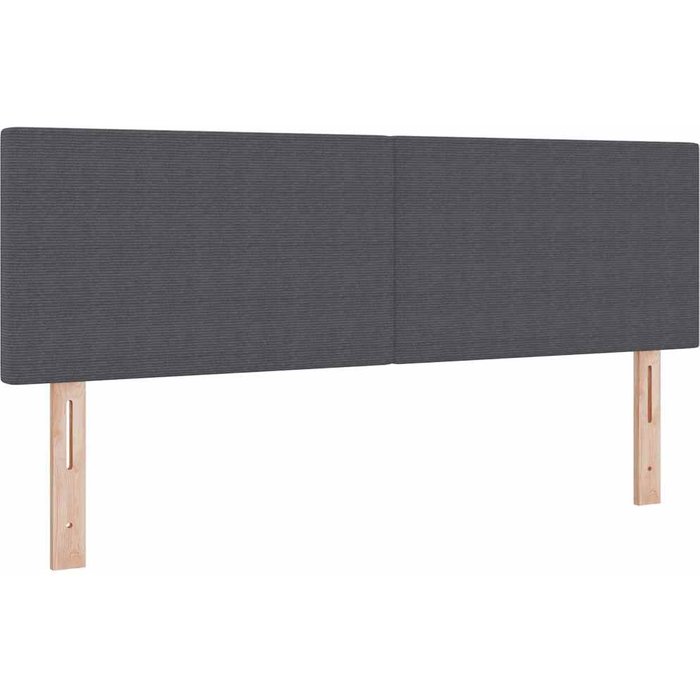 Cabecero cama - mueble cabecero gris oscuro 160 cm tela de pana