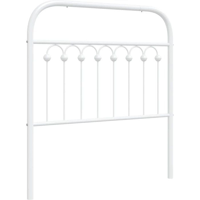 Cabecero cama - mueble cabecero de repuesto de metal blanco 90 cm