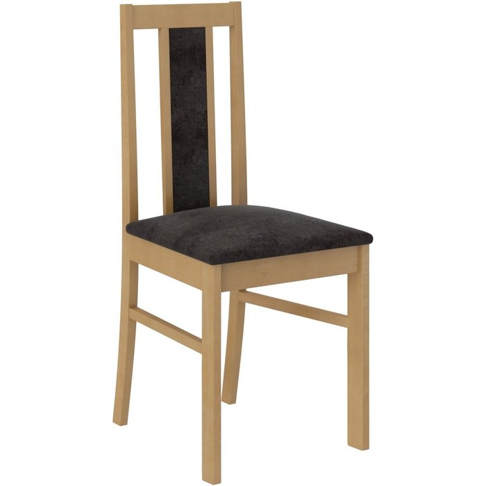 Silla de madera de haya clara y tela louiza-tejido 27127