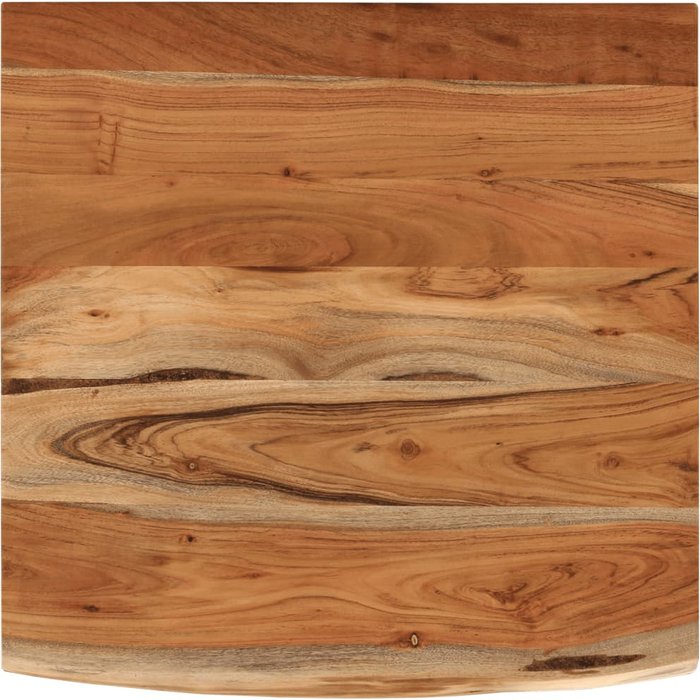 Estante pared cuadrado madera de acacia borde vivo 40x40x3,8 cm - comfortxl