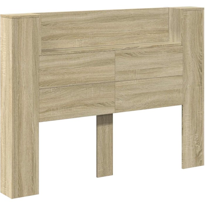 Cabecero cama - mueble cabecero con estante roble sonoma 140 x 16,5 x 103,5 cm