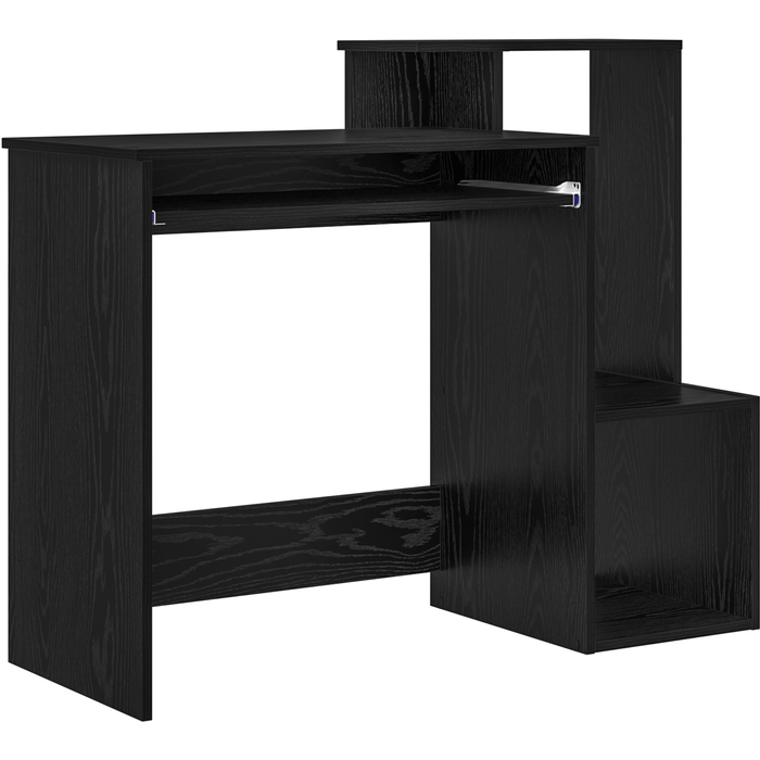 Escritorio de computadora de roble negro roble negro cfw10361