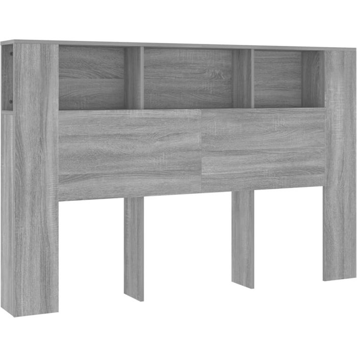 Cabecero cama mueble cabecero - gris sonoma 160x18,5x104,5 cm