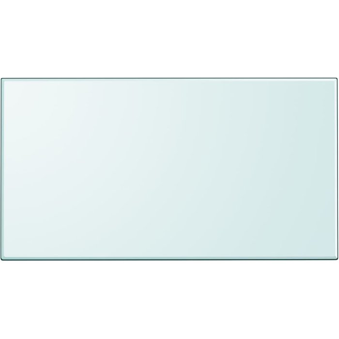 Tablero rectangular de vidrio templado, 1200 x 650 mm