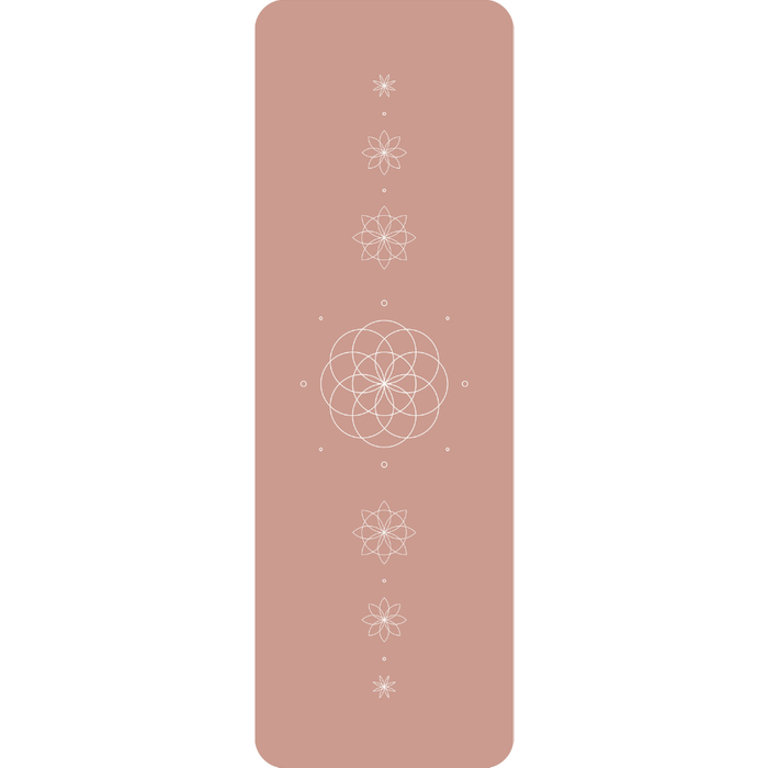 Esterilla de yoga abrazo de loto rosa 62x184 cm