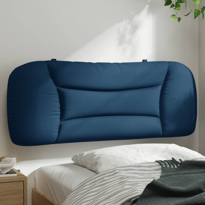 Maison exclusive - cabecero de cama acolchado hvar tela azul 100 cm