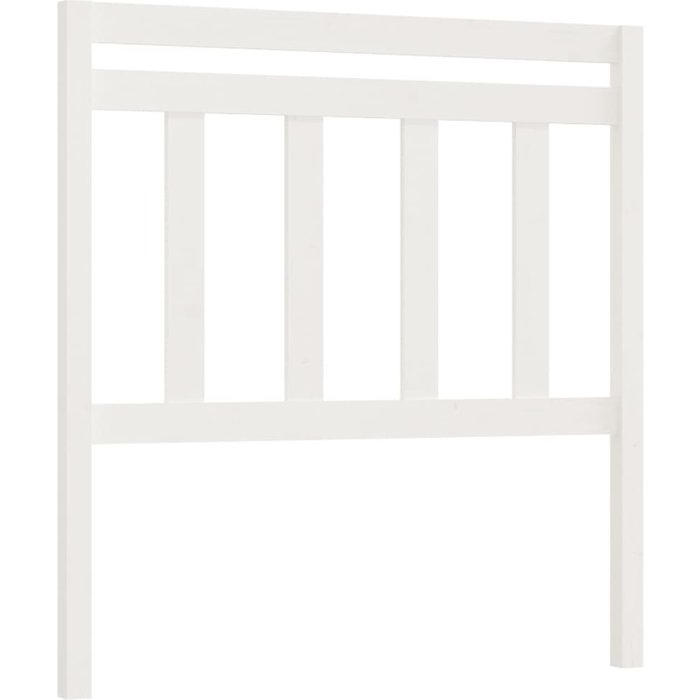 Cabecero de cama - mueble cabecero madera maciza de pino blanco 106x4x100 cm