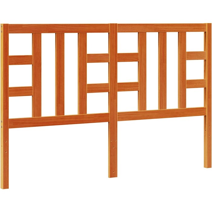 Cabecero de cama - mueble cabecero madera maciza de pino marrón cera 150 cm