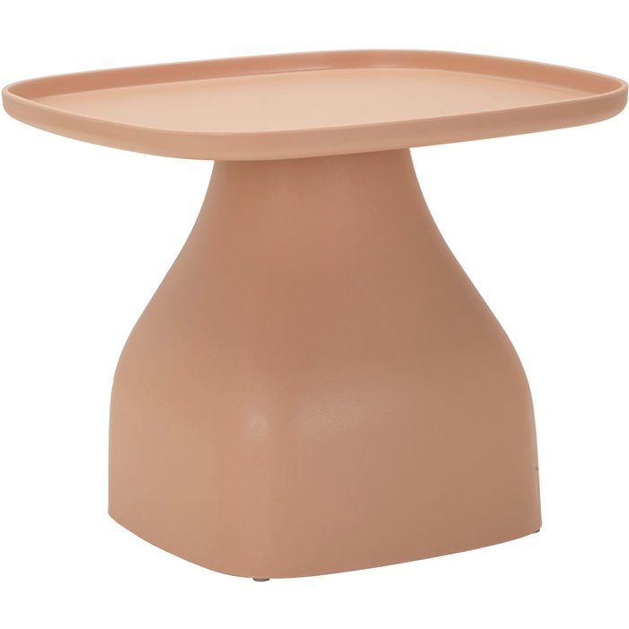 Mesa de centro de plástico rosa 48x48x38 cm